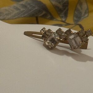 Crystal Accent Gold-Tone Hair Clip - Women Accessories